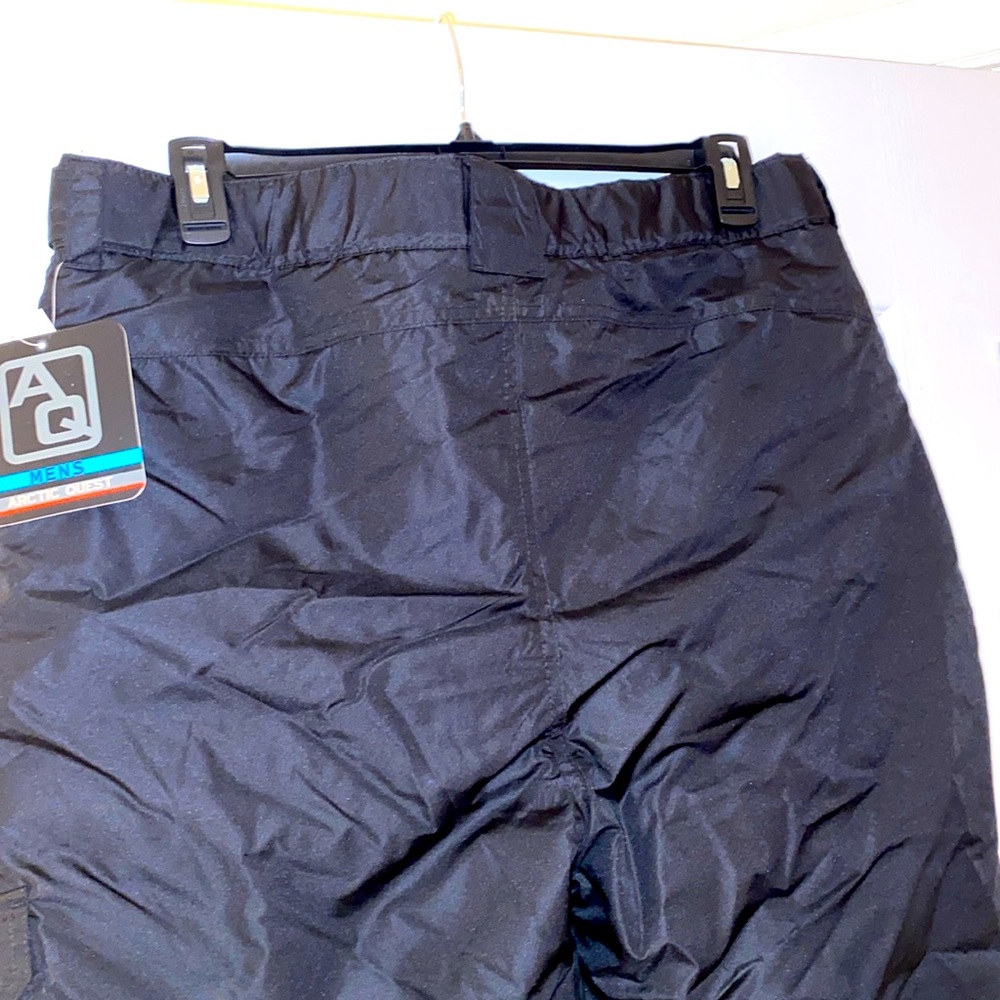 Arctic Quest Men’s snow,ski, snowboard waterproof pants. Size L, black cargos - Picture 5 of 8